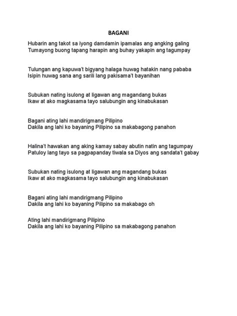 move on bagani lyrics bisaya